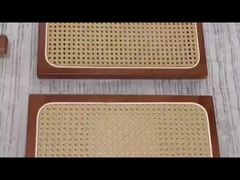 Εστιατόριο αναδιπλούμενες καρέκλες για εξωτερική τραπεζαρία ξύλινο πλαίσιο ράταν πλευρά