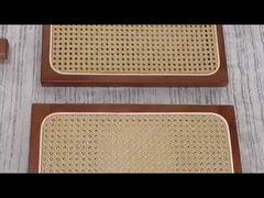 Φεστιβάλ ξύλο και καλαμάκι καρέκλες διατροφής ρυθμιζόμενο μέγεθος ξύλο καρέκλα διατροφής ράταν