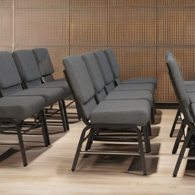 Μεταλλική στοιβαχτή πολυθρόνα σύγχρονη εκκλησία για θέατρο